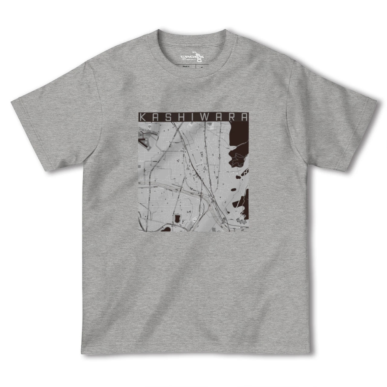 【柏原(大阪府)】地図柄ヘビーウェイトTシャツ