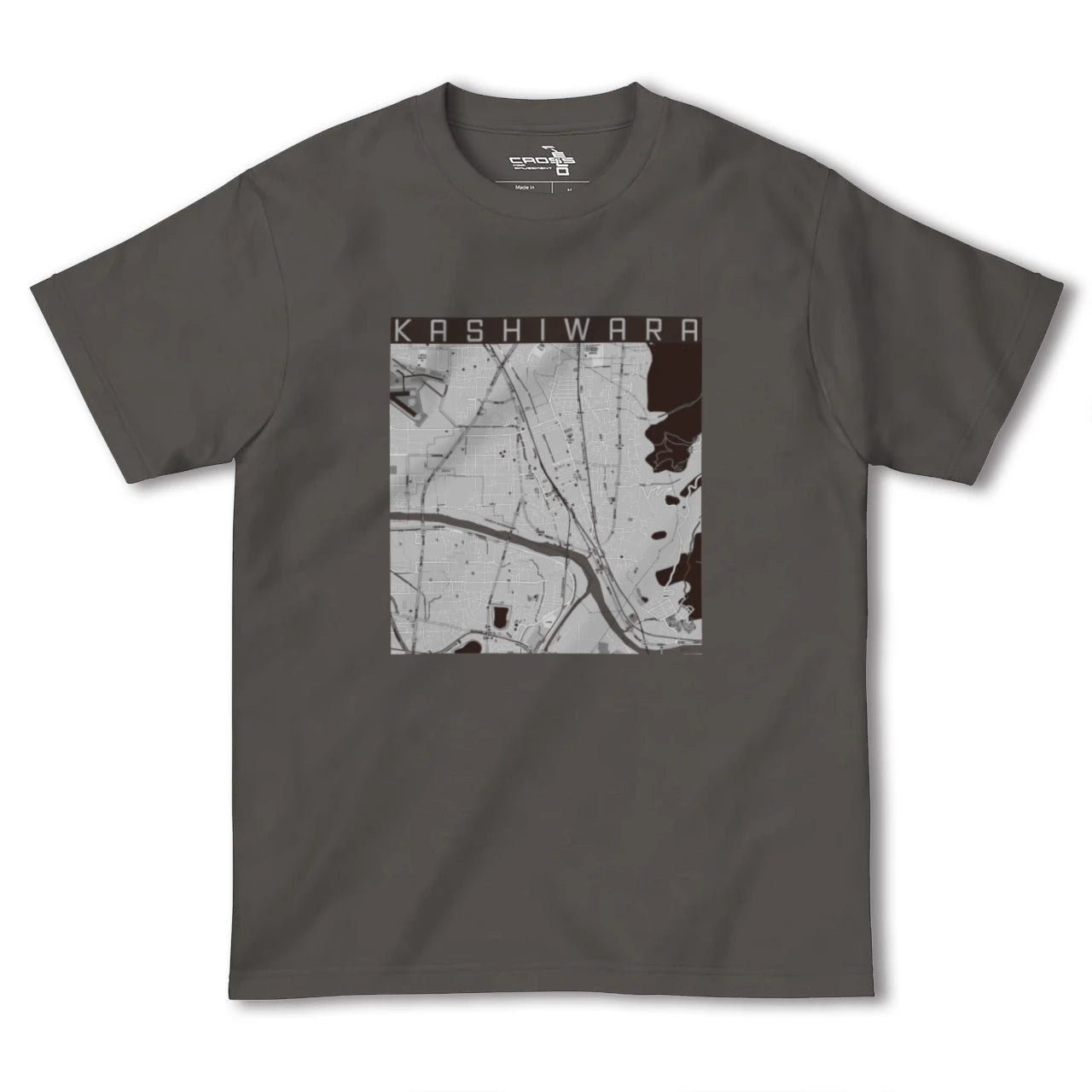 【柏原(大阪府)】地図柄ヘビーウェイトTシャツ