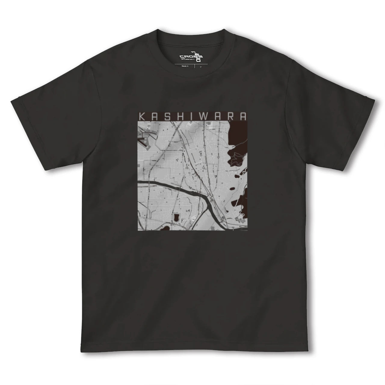 【柏原(大阪府)】地図柄ヘビーウェイトTシャツ