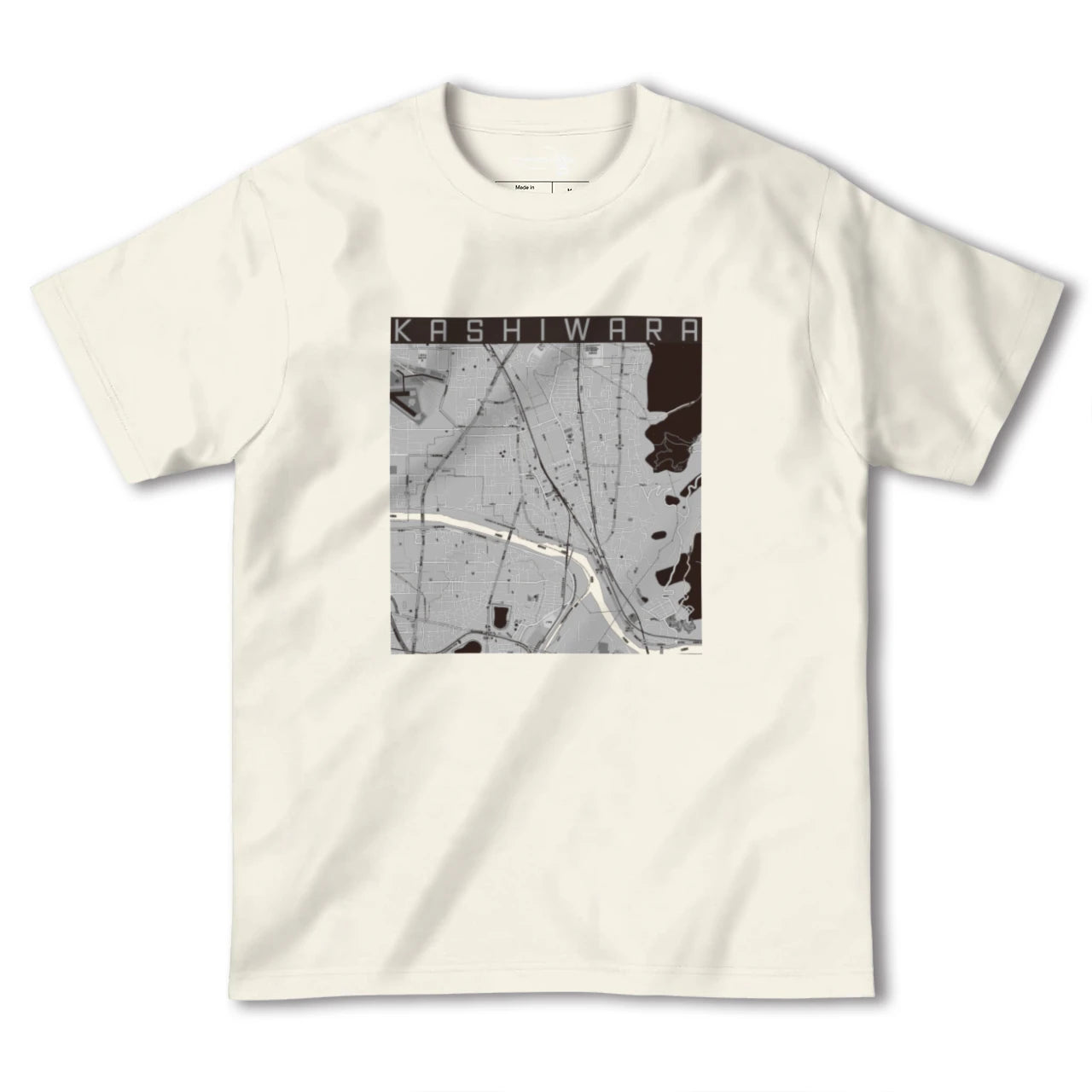 【柏原(大阪府)】地図柄ヘビーウェイトTシャツ