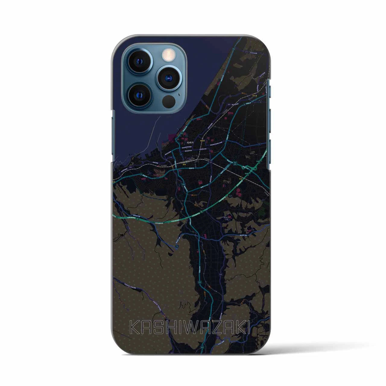 【柏崎(新潟県)】地図柄iPhoneケース(バックカバータイプ)