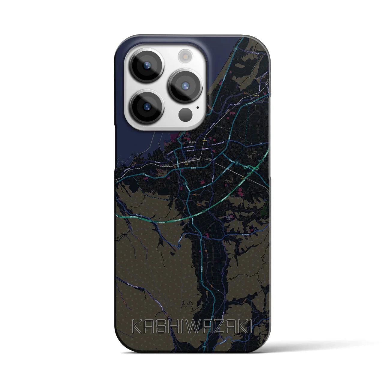 【柏崎(新潟県)】地図柄iPhoneケース(バックカバータイプ)
