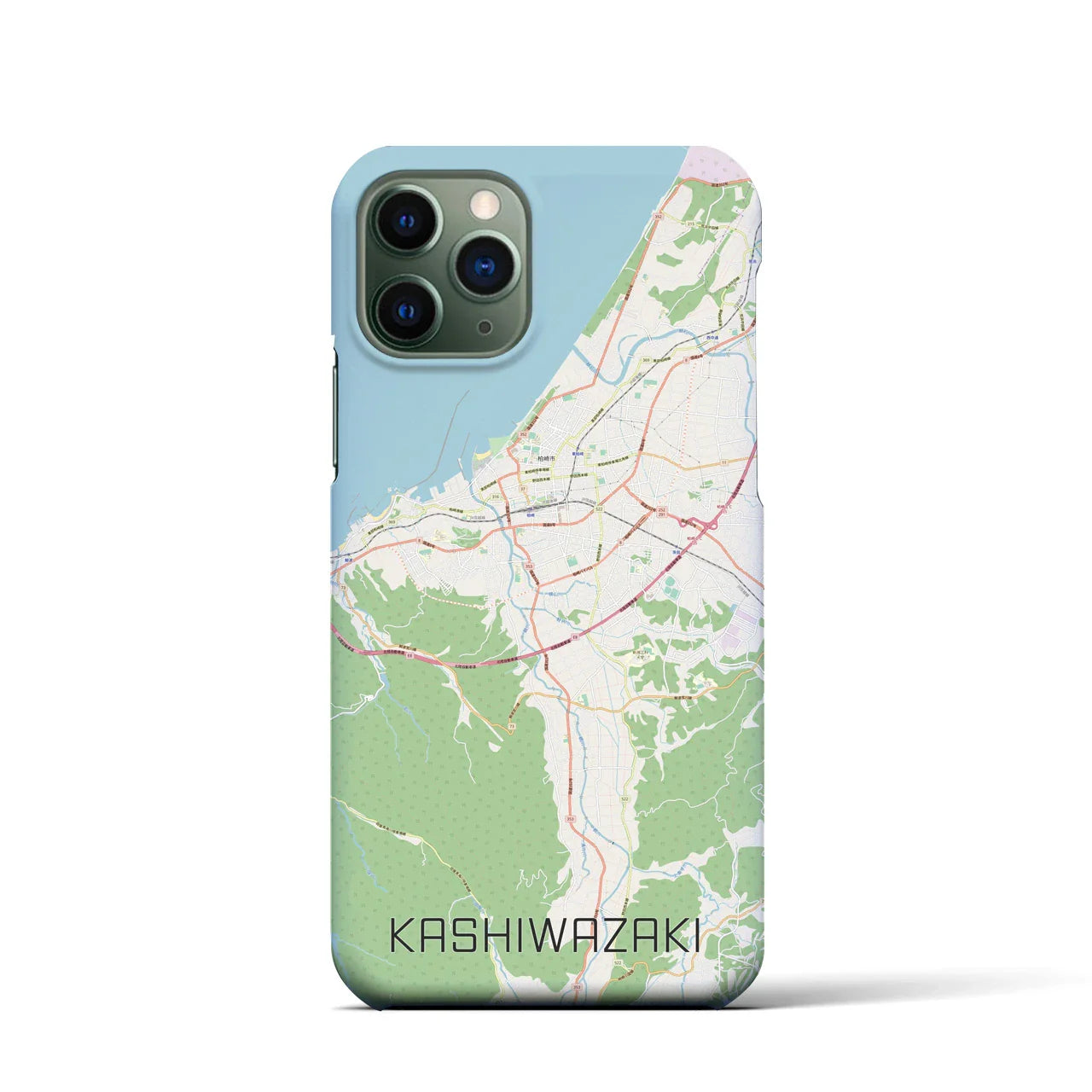 【柏崎(新潟県)】地図柄iPhoneケース(バックカバータイプ)