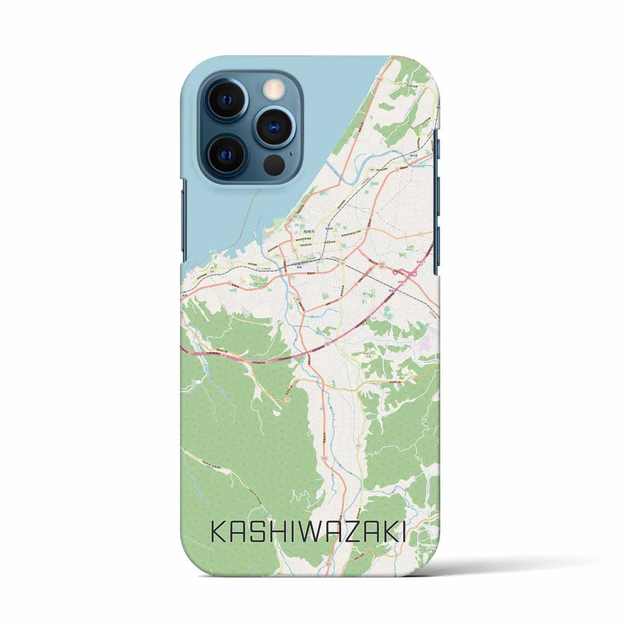 【柏崎(新潟県)】地図柄iPhoneケース(バックカバータイプ)