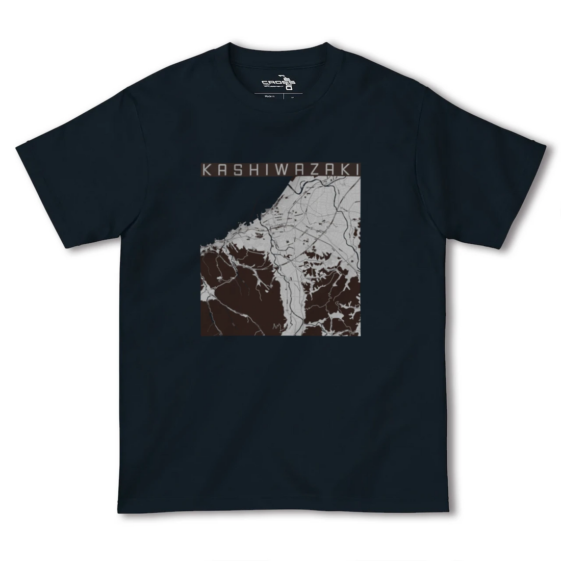 【柏崎(新潟県)】地図柄ヘビーウェイトTシャツ