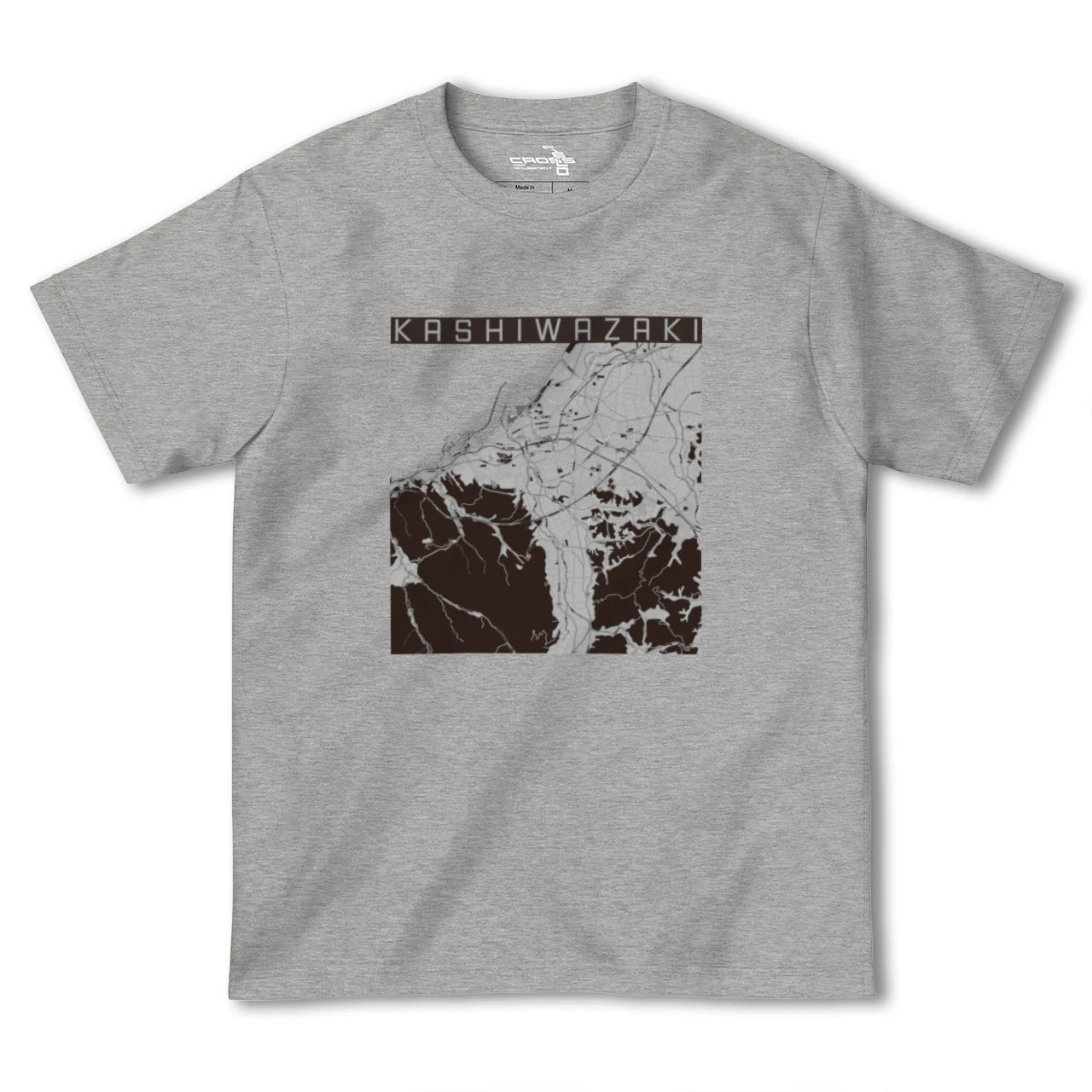 【柏崎(新潟県)】地図柄ヘビーウェイトTシャツ