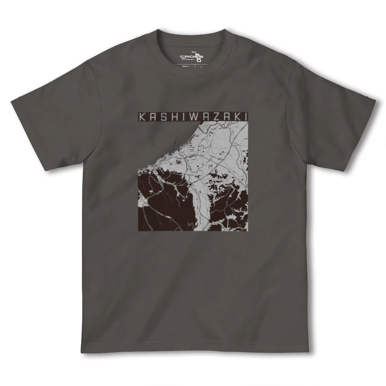 【柏崎(新潟県)】地図柄ヘビーウェイトTシャツ