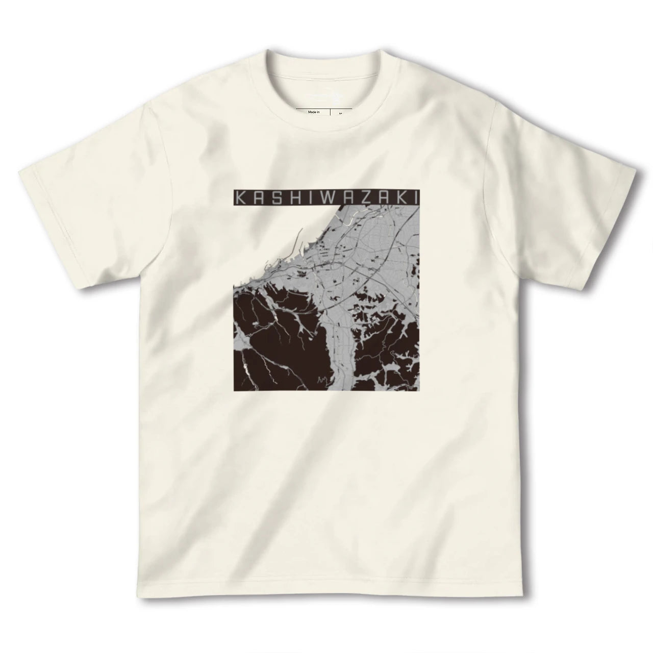 【柏崎(新潟県)】地図柄ヘビーウェイトTシャツ