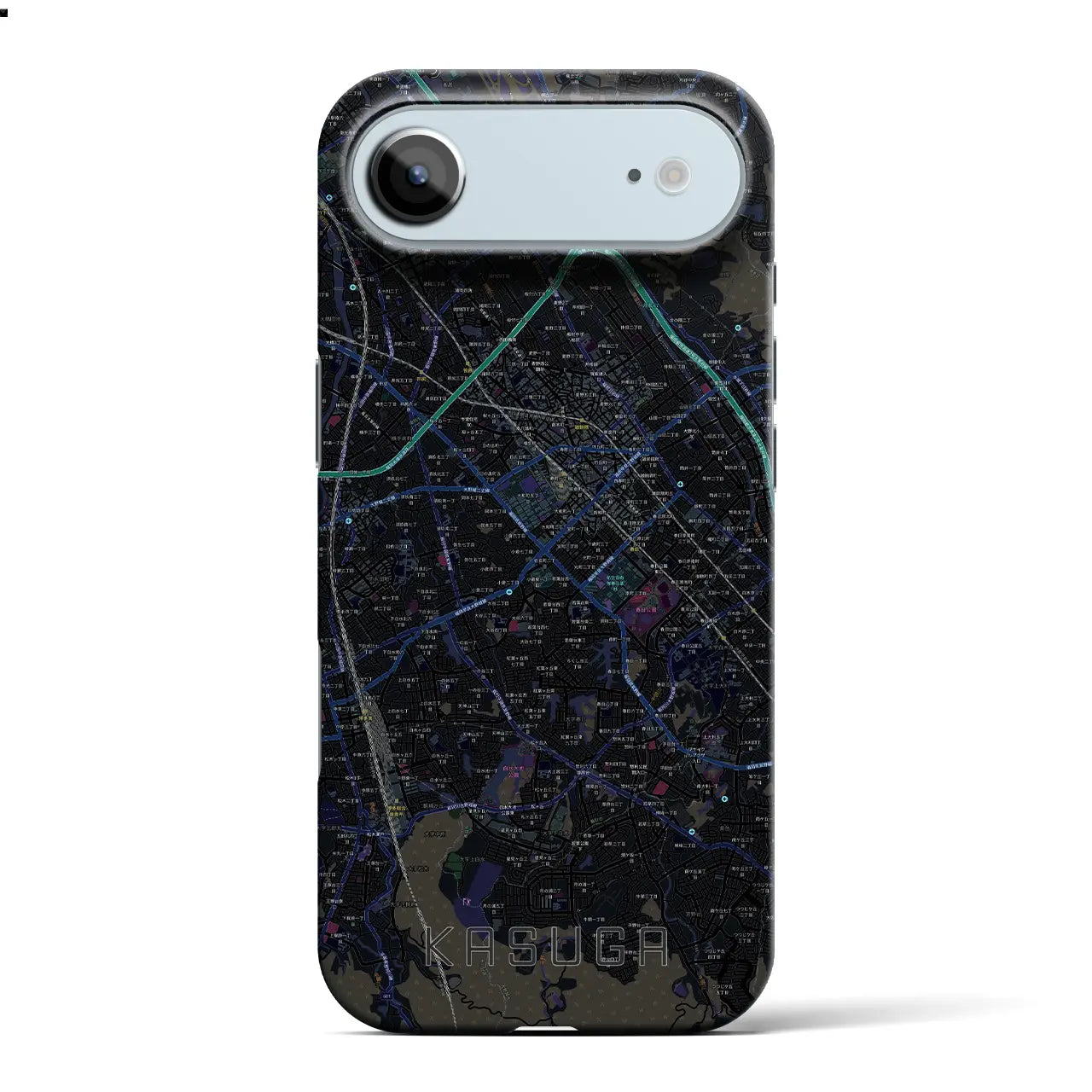 【春日(福岡県)】地図柄iPhoneケース(バックカバータイプ)