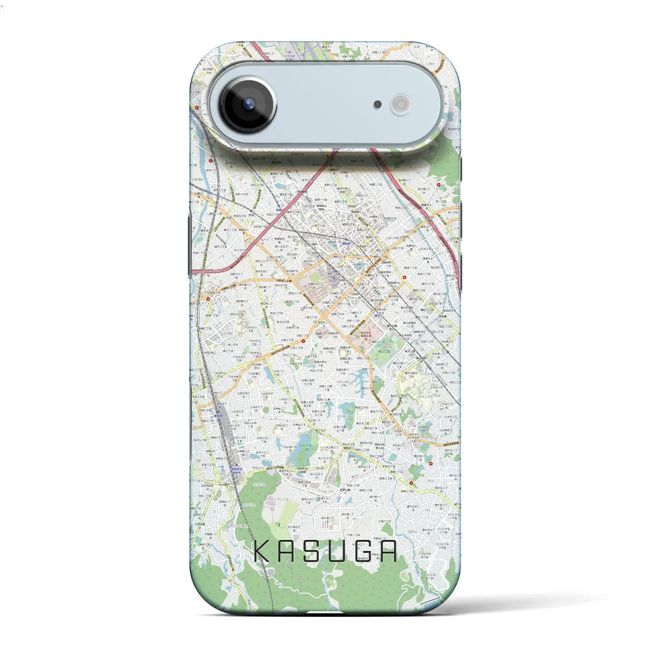 【春日(福岡県)】地図柄iPhoneケース(バックカバータイプ)