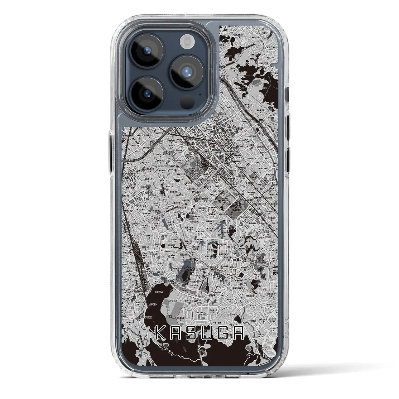 【春日(福岡県)】地図柄iPhoneケース(MagSafeタイプ)