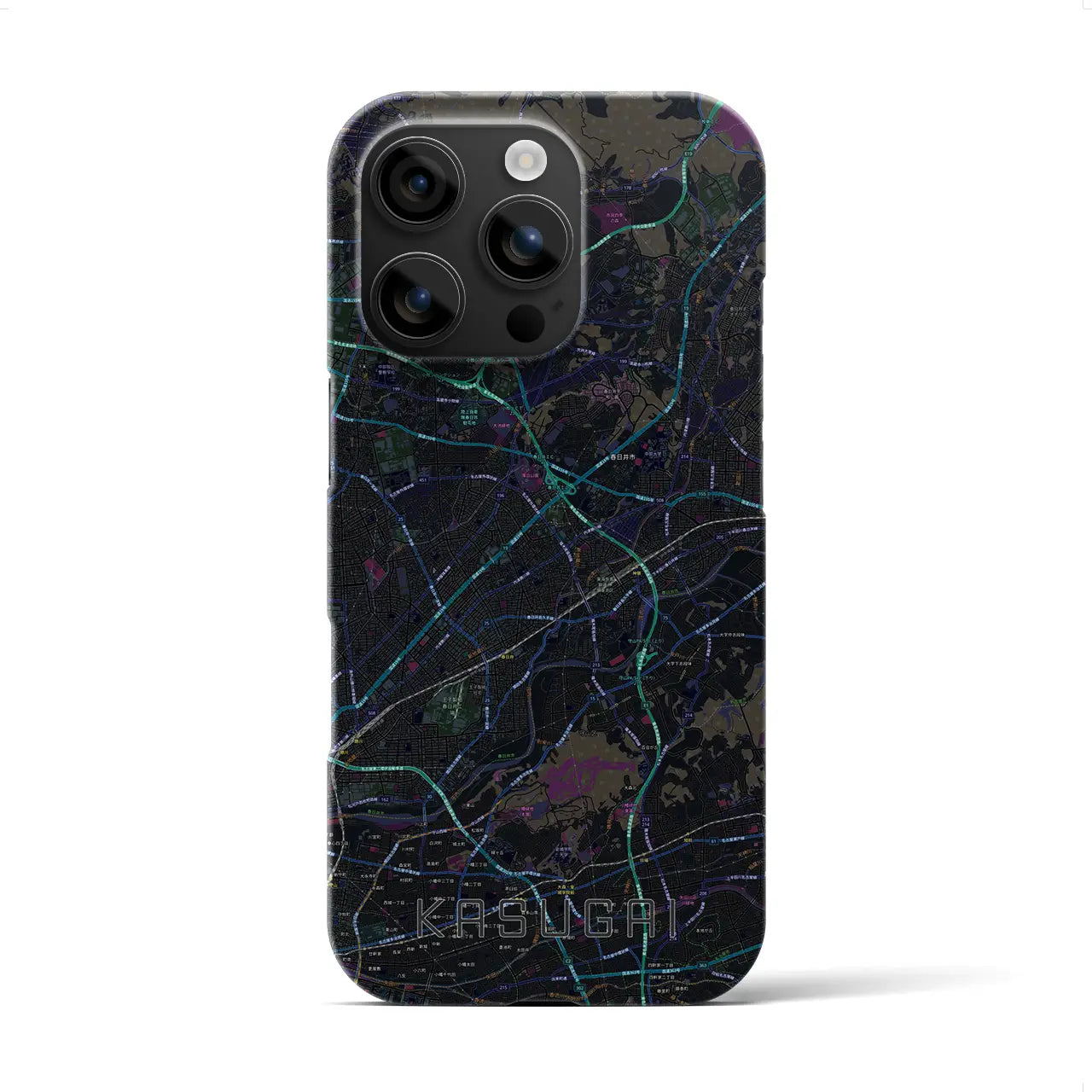 【春日井(愛知県)】地図柄iPhoneケース(バックカバータイプ)