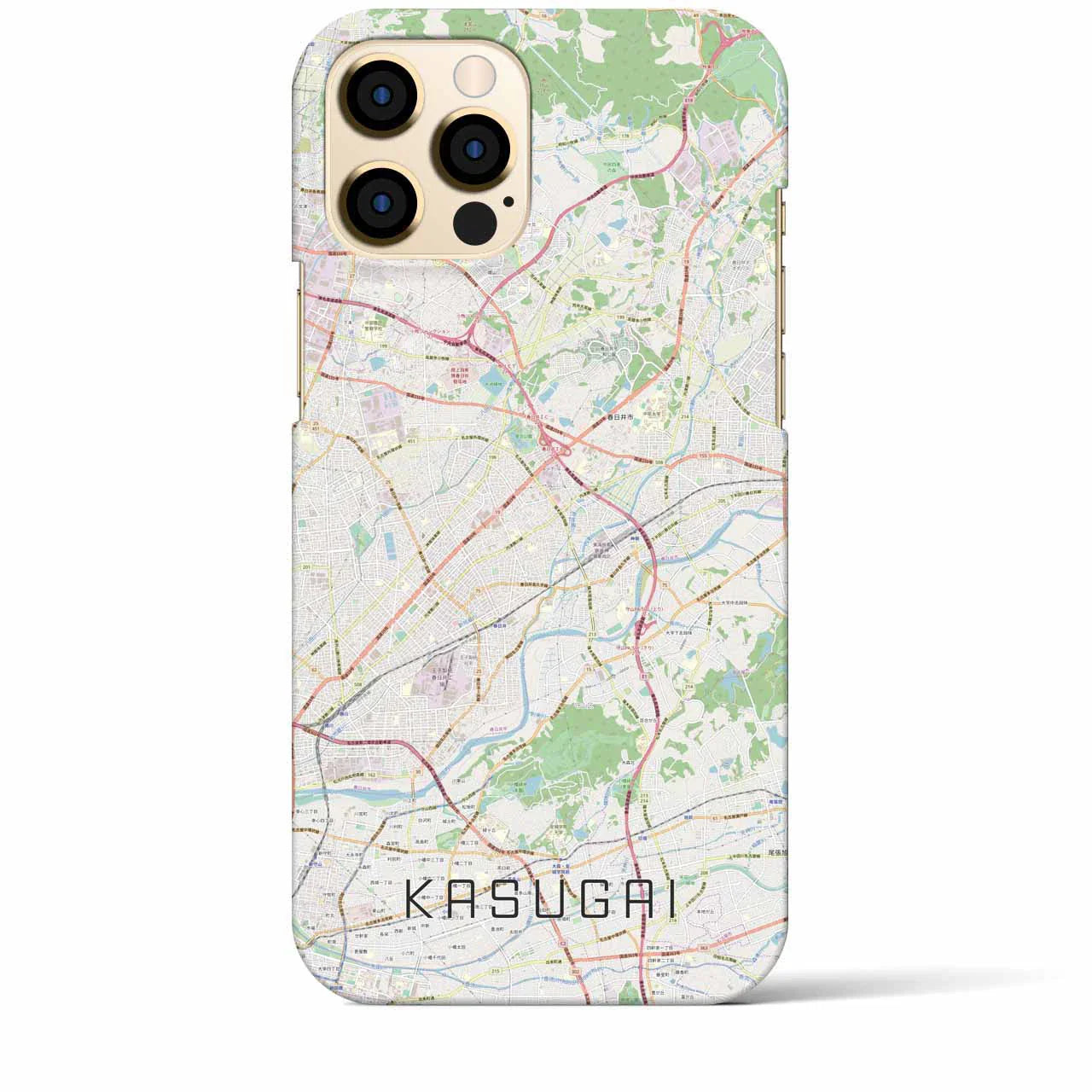 【春日井(愛知県)】地図柄iPhoneケース(バックカバータイプ)