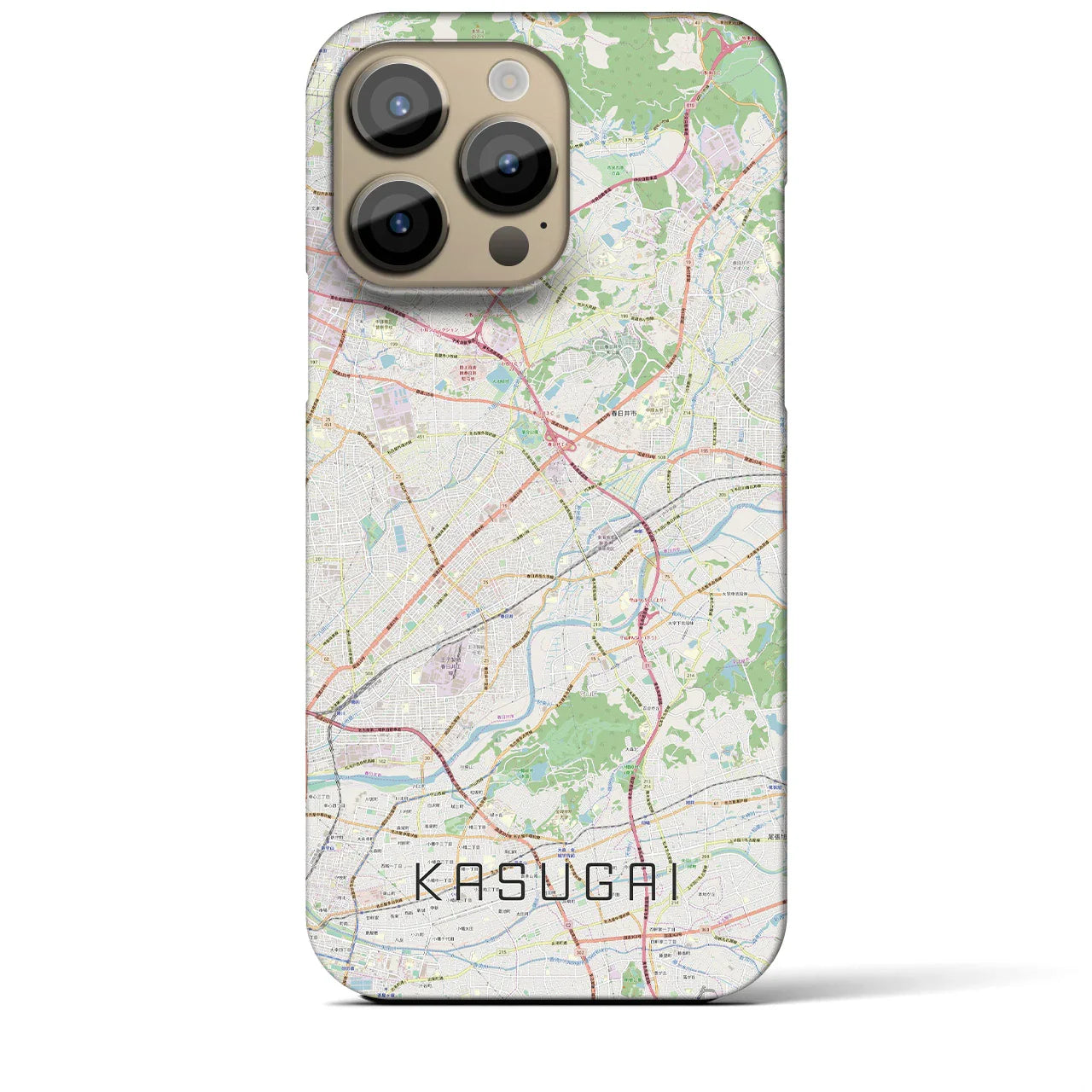 【春日井(愛知県)】地図柄iPhoneケース(バックカバータイプ)
