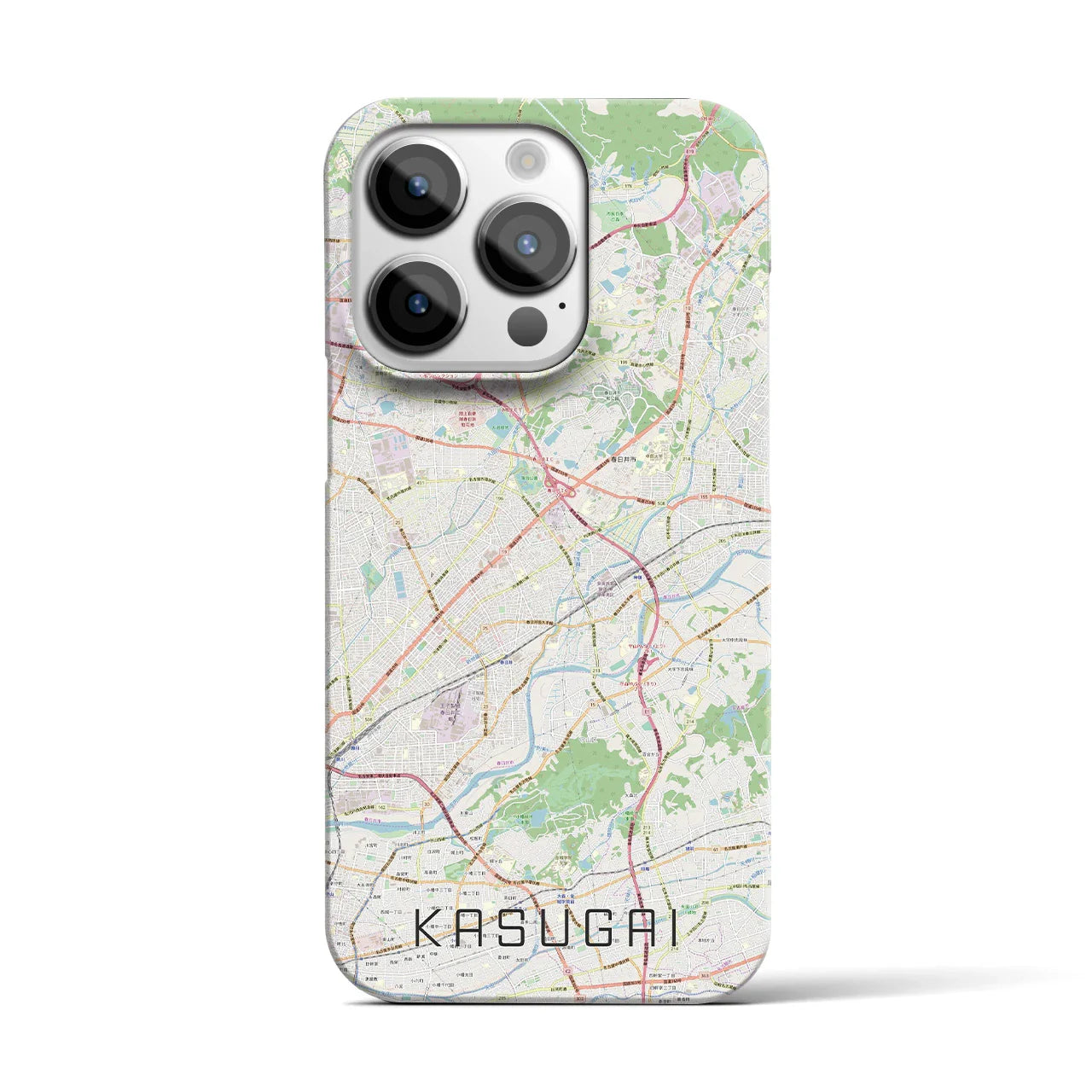 【春日井(愛知県)】地図柄iPhoneケース(バックカバータイプ)