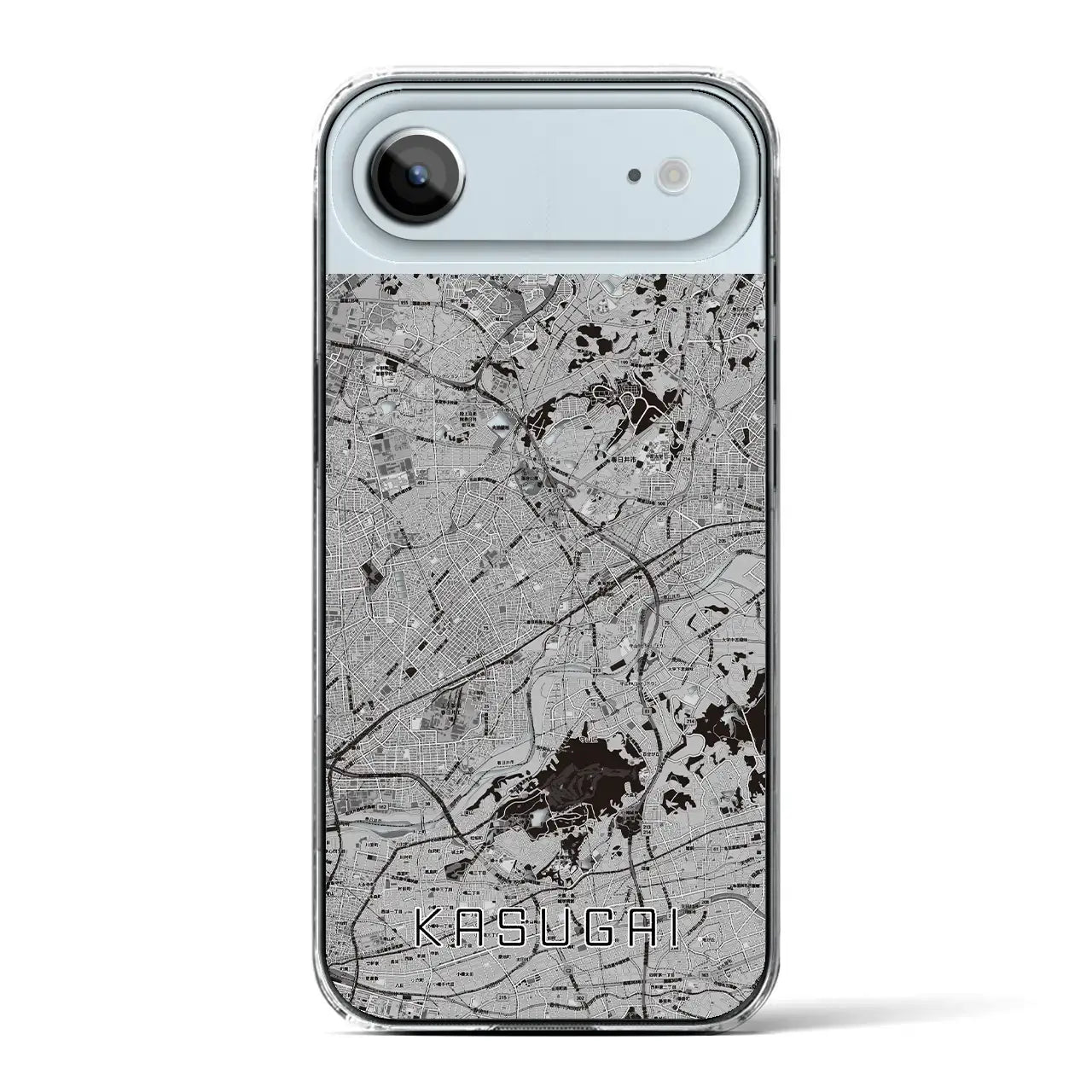【春日井(愛知県)】地図柄iPhoneケース(クリアタイプ)