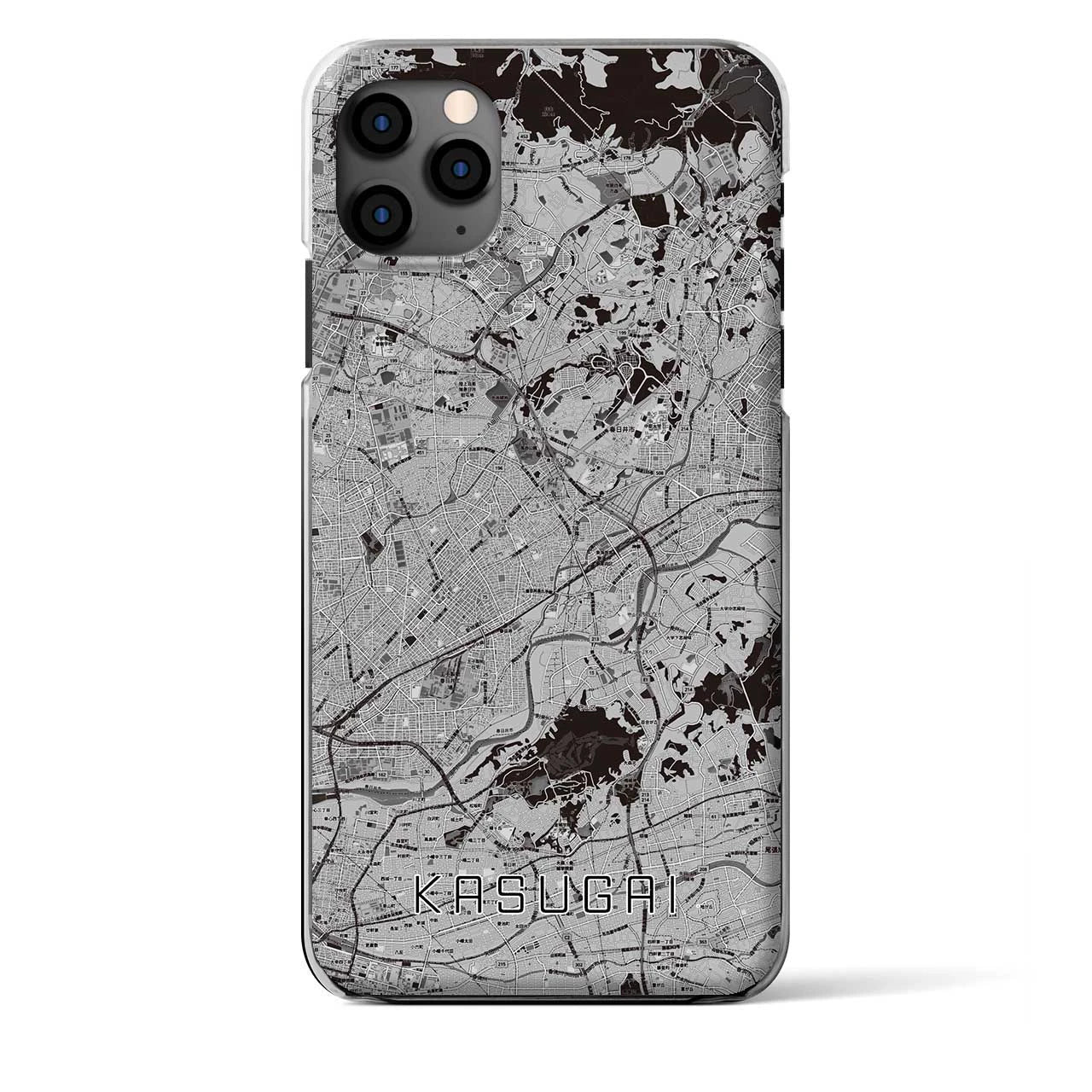 【春日井(愛知県)】地図柄iPhoneケース(クリアタイプ)