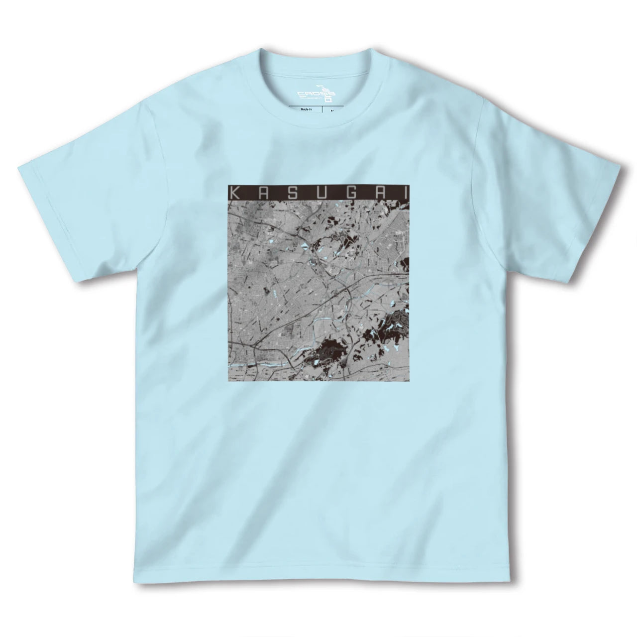 【春日井(愛知県)】地図柄ヘビーウェイトTシャツ