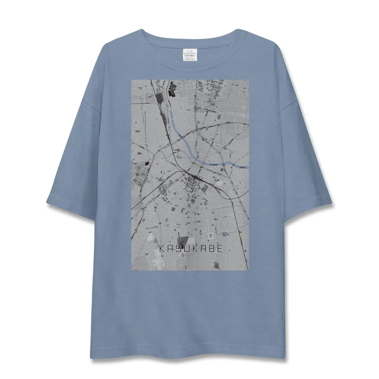 【春日部(埼玉県)】地図柄ビッグシルエットTシャツ