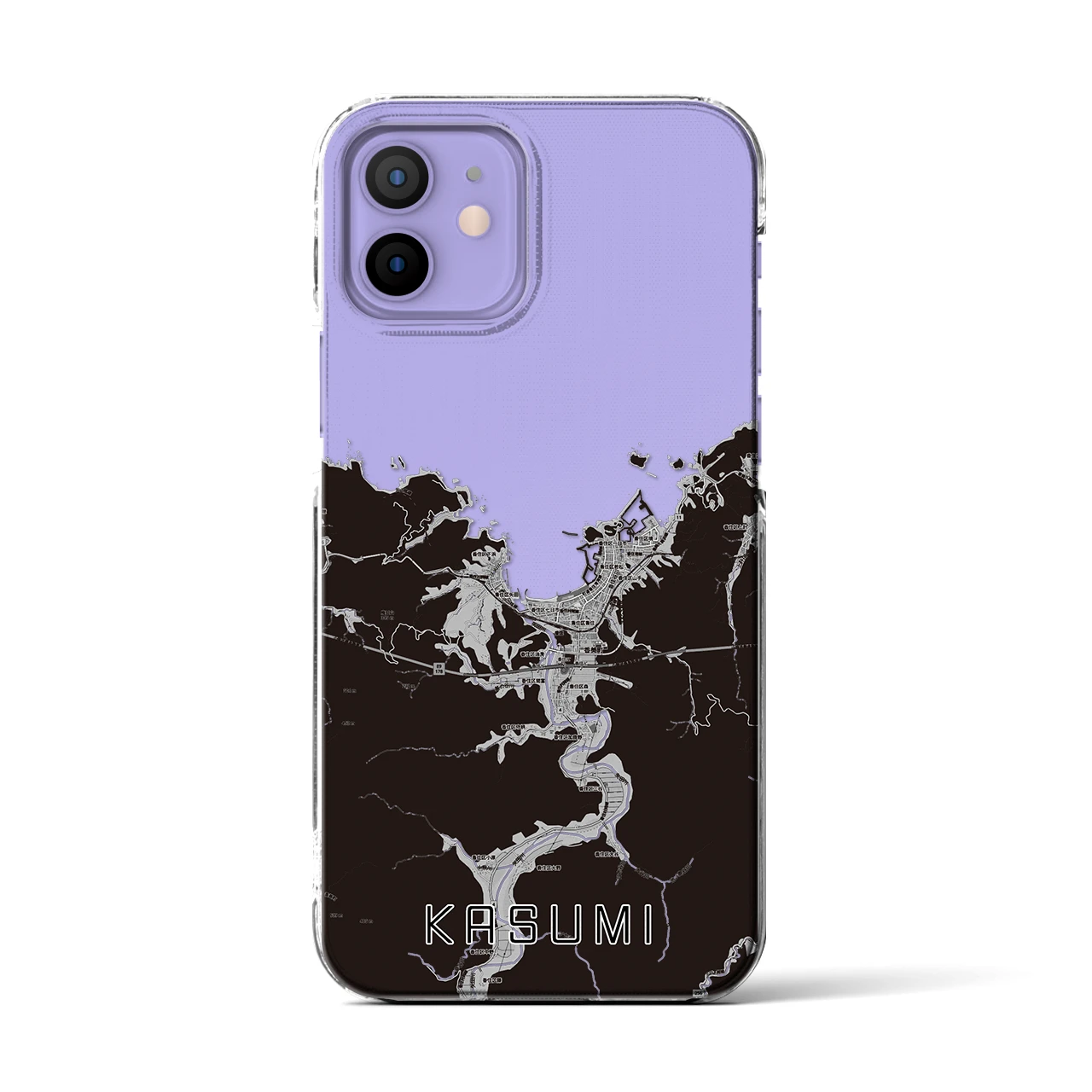 【香住(兵庫県)】地図柄iPhoneケース(クリアタイプ)