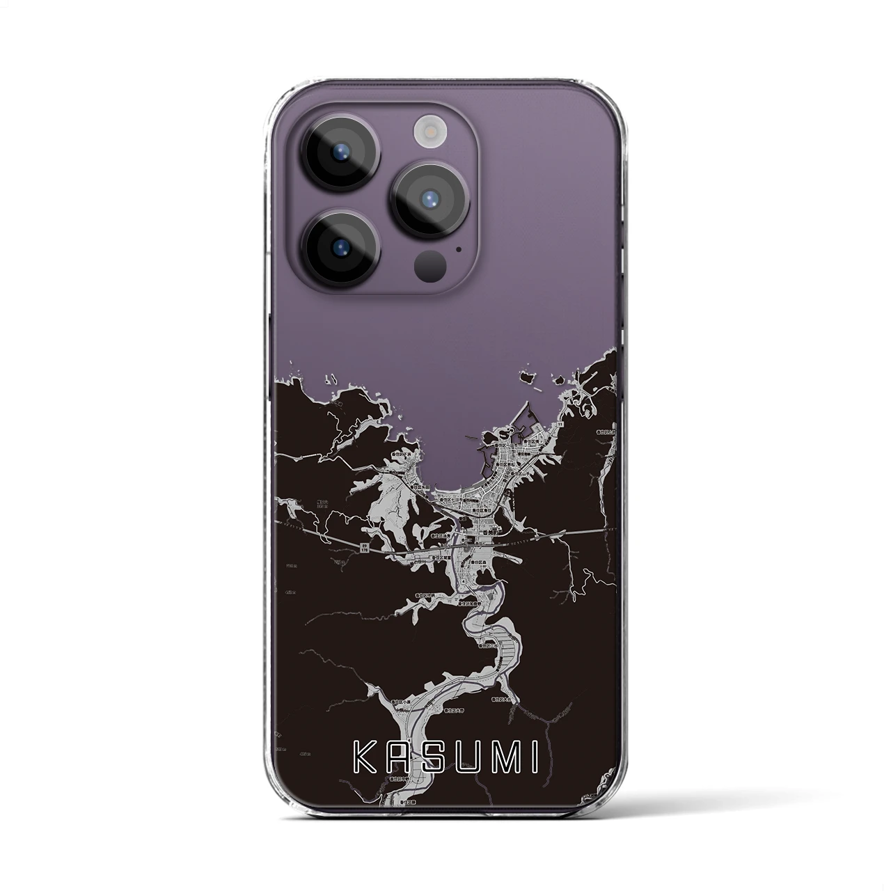 【香住(兵庫県)】地図柄iPhoneケース(クリアタイプ)