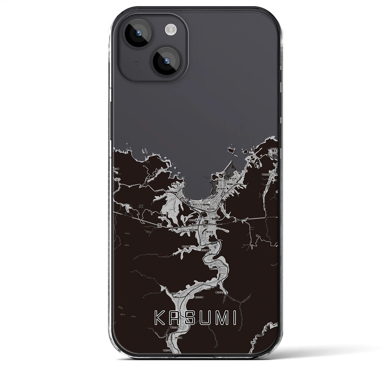 【香住(兵庫県)】地図柄iPhoneケース(クリアタイプ)