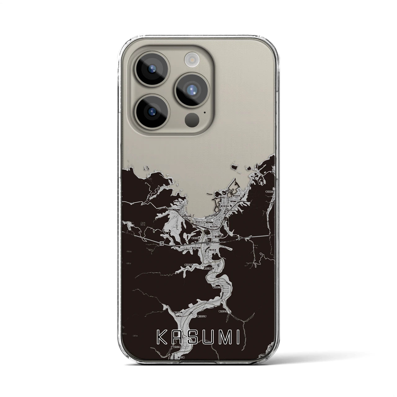 【香住(兵庫県)】地図柄iPhoneケース(クリアタイプ)