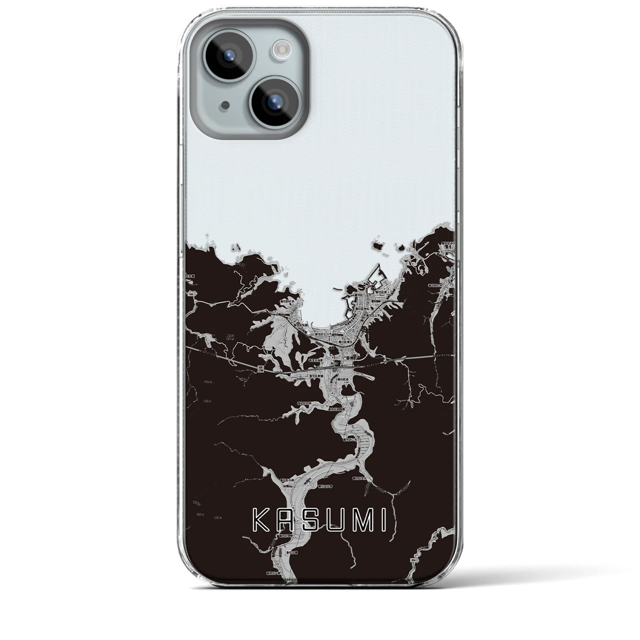 【香住(兵庫県)】地図柄iPhoneケース(クリアタイプ)