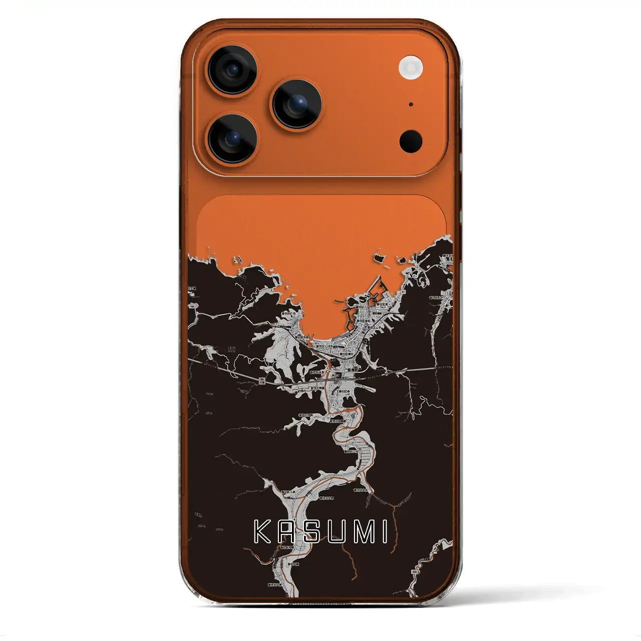 【香住(兵庫県)】地図柄iPhoneケース(クリアタイプ)