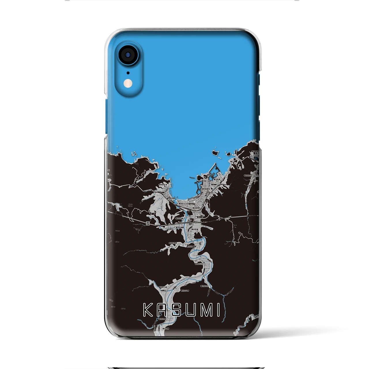 【香住(兵庫県)】地図柄iPhoneケース(クリアタイプ)