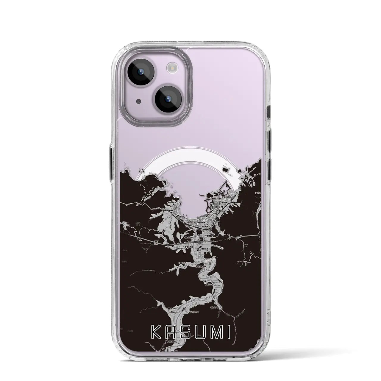 【香住(兵庫県)】地図柄iPhoneケース(MagSafeタイプ)