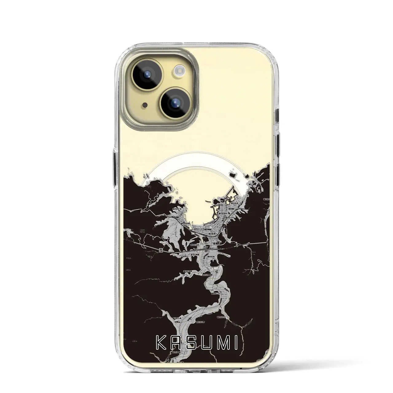 【香住(兵庫県)】地図柄iPhoneケース(MagSafeタイプ)