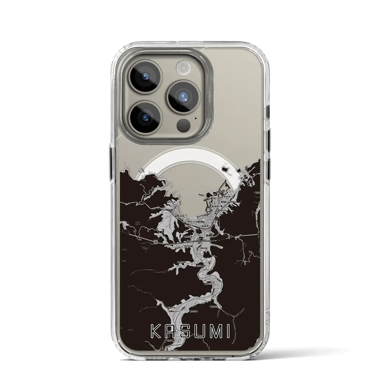 【香住(兵庫県)】地図柄iPhoneケース(MagSafeタイプ)