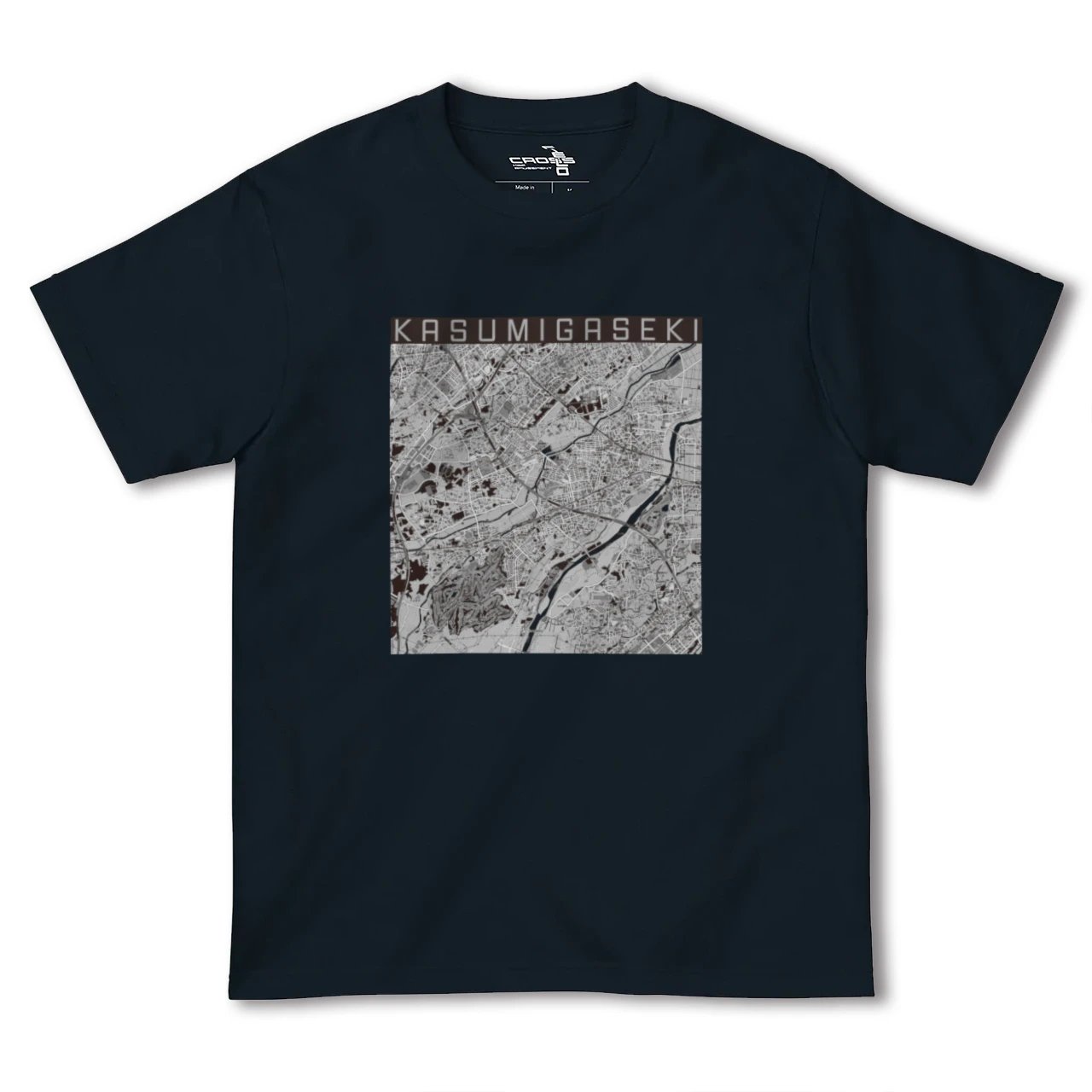 【霞ヶ関(埼玉県)】地図柄ヘビーウェイトTシャツ