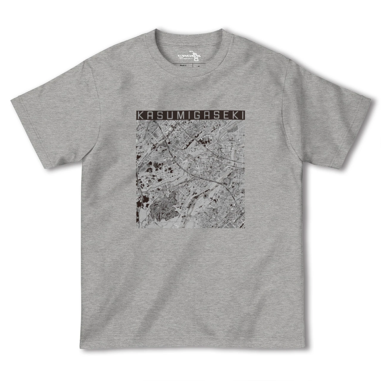 【霞ヶ関(埼玉県)】地図柄ヘビーウェイトTシャツ
