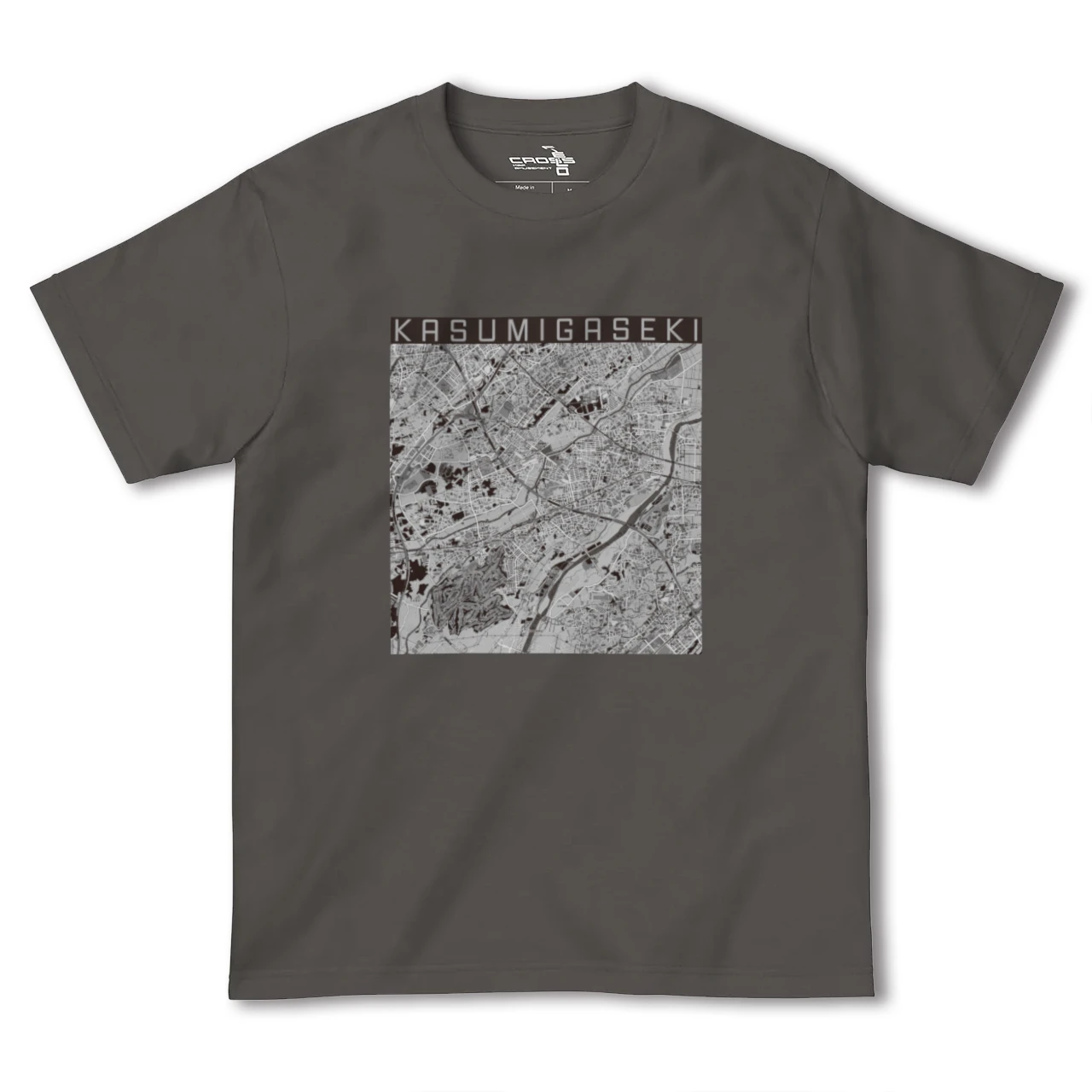 【霞ヶ関(埼玉県)】地図柄ヘビーウェイトTシャツ