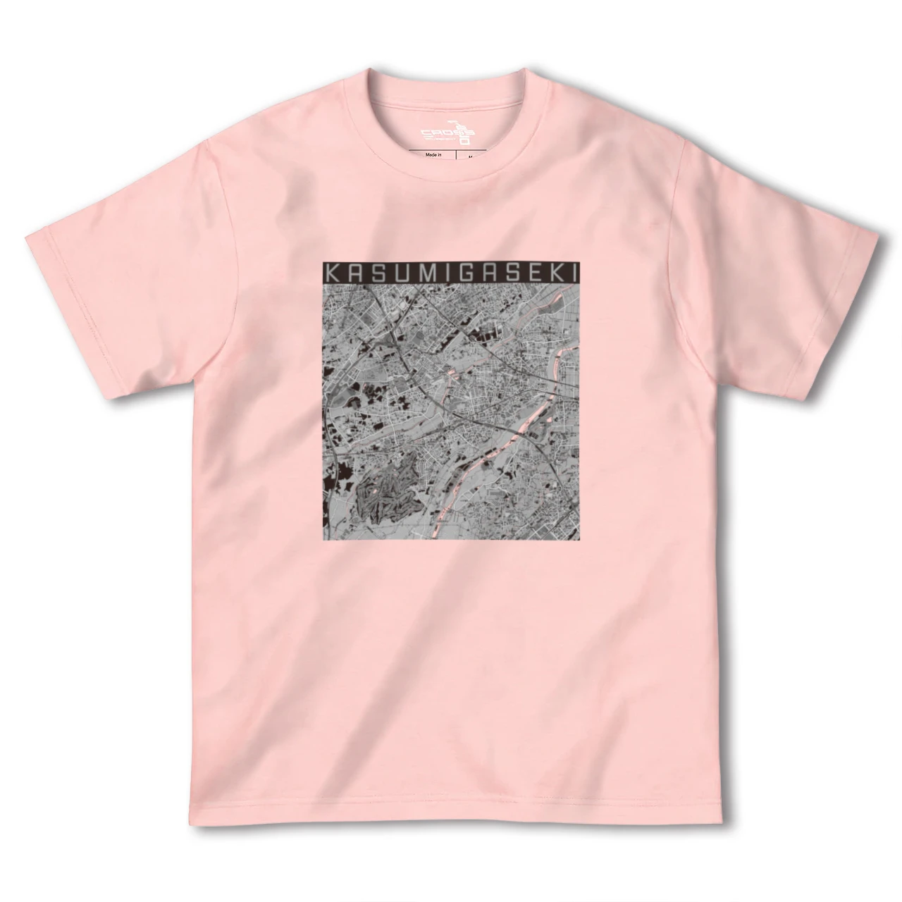【霞ヶ関(埼玉県)】地図柄ヘビーウェイトTシャツ