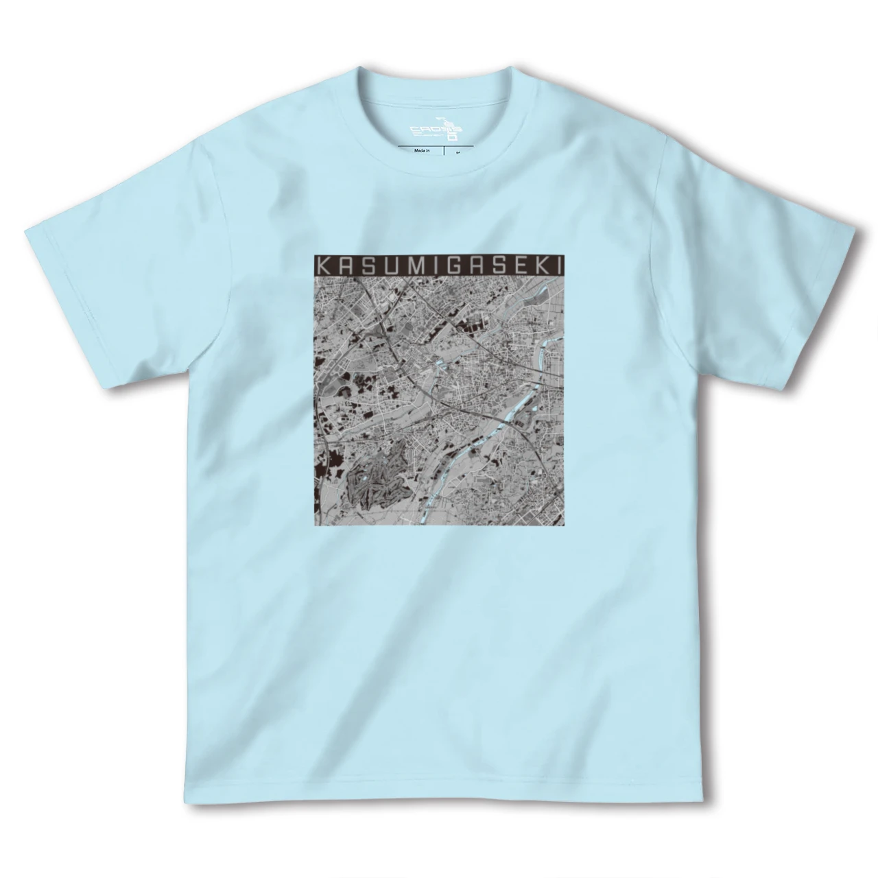 【霞ヶ関(埼玉県)】地図柄ヘビーウェイトTシャツ