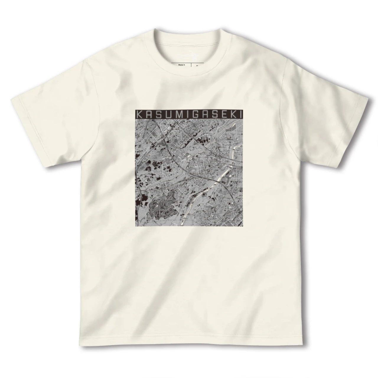 【霞ヶ関(埼玉県)】地図柄ヘビーウェイトTシャツ