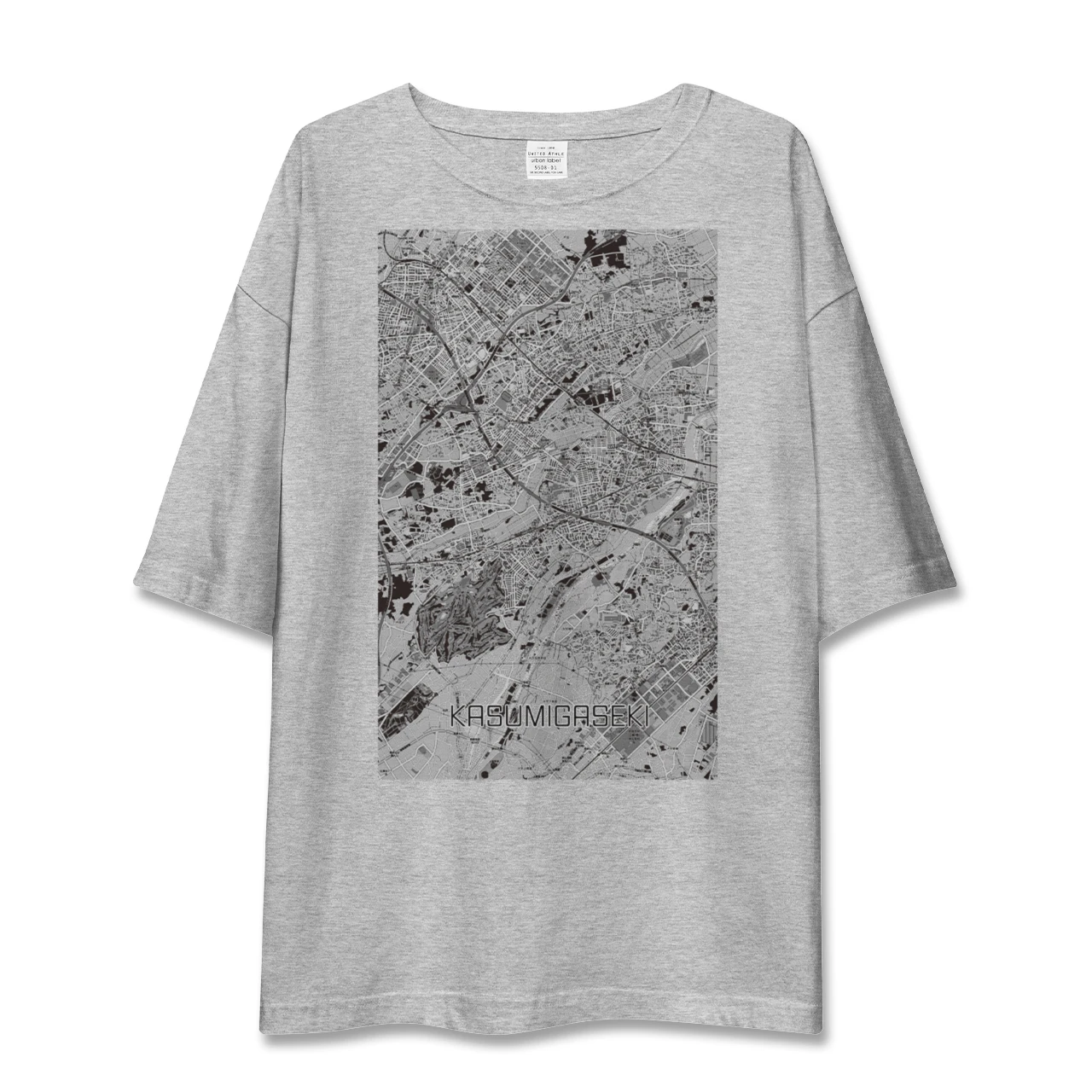 【霞ヶ関(埼玉県)】地図柄ビッグシルエットTシャツ