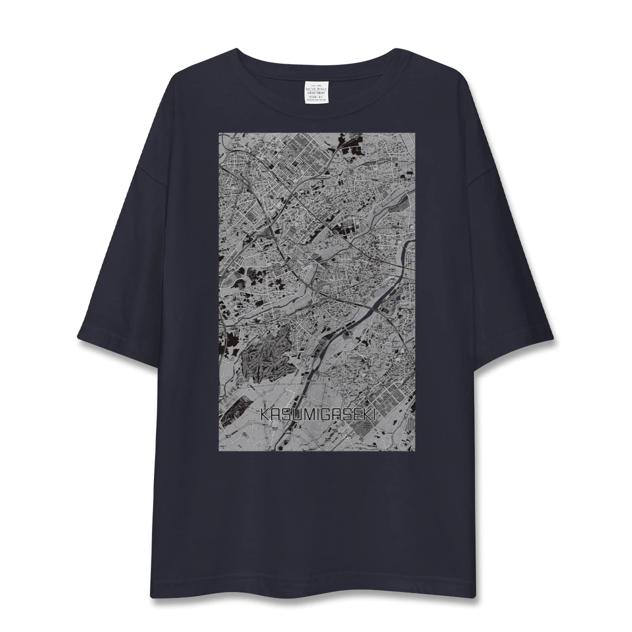 【霞ヶ関(埼玉県)】地図柄ビッグシルエットTシャツ