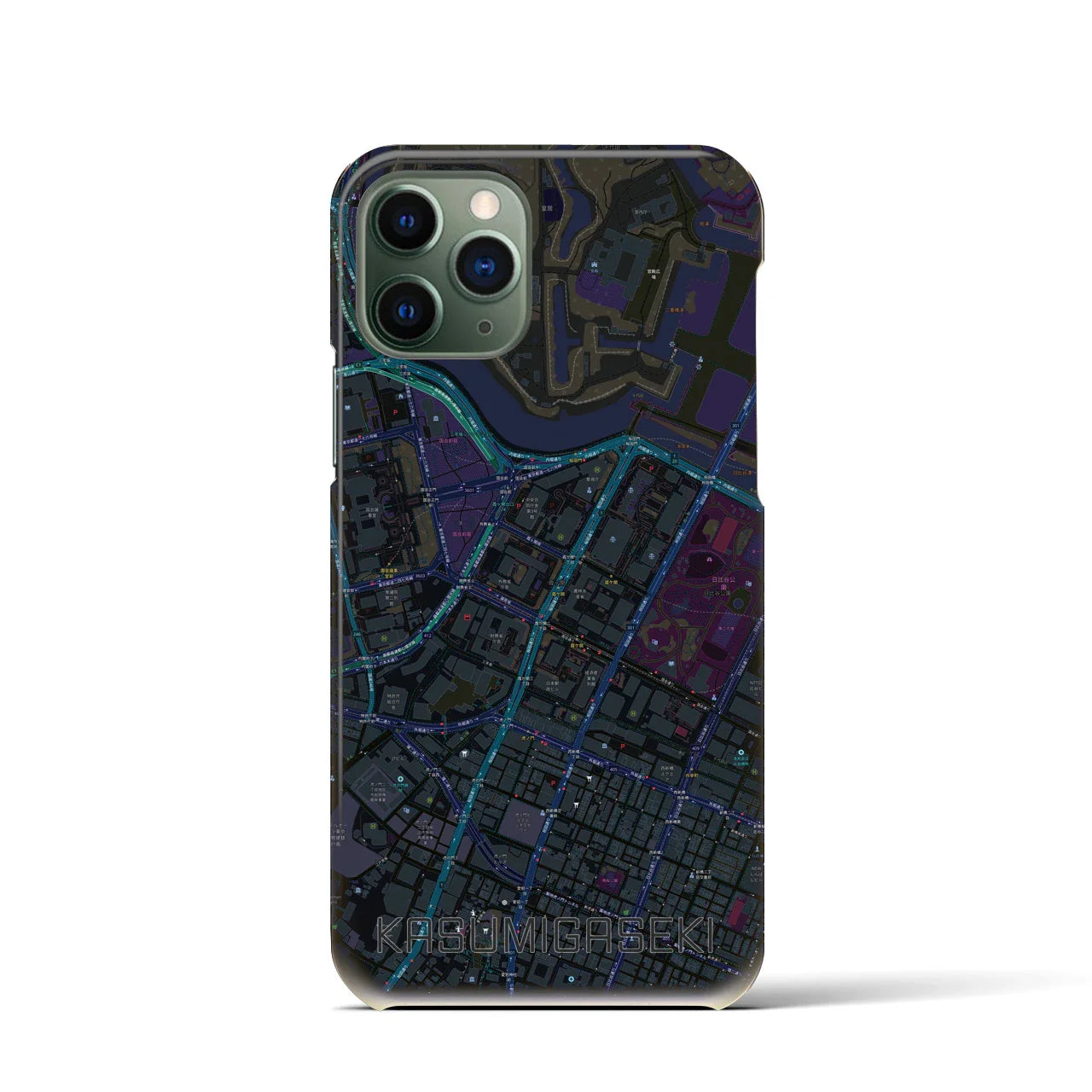 【霞ケ関(東京都)】地図柄iPhoneケース(バックカバータイプ)