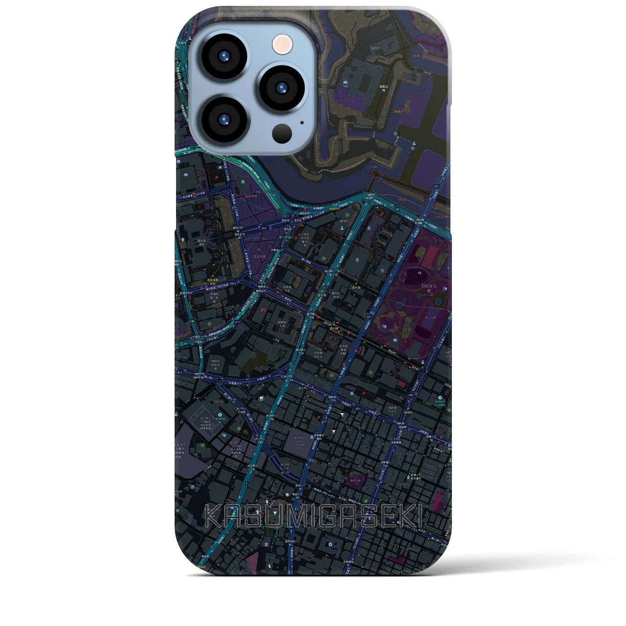 【霞ケ関(東京都)】地図柄iPhoneケース(バックカバータイプ)