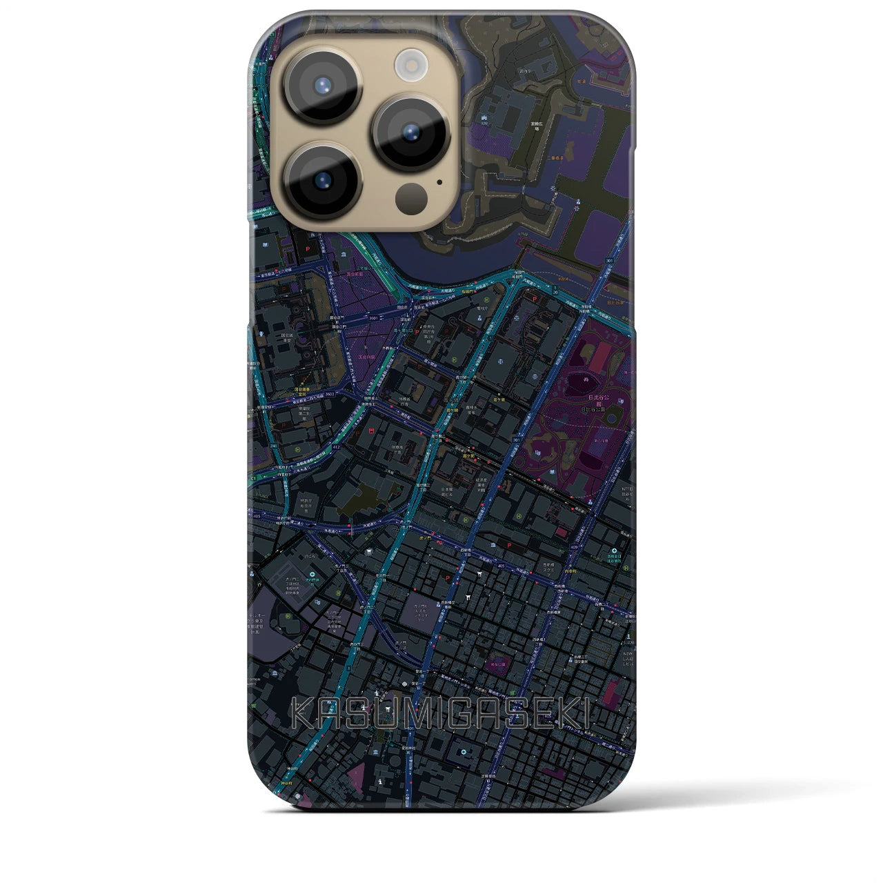 【霞ケ関(東京都)】地図柄iPhoneケース(バックカバータイプ)