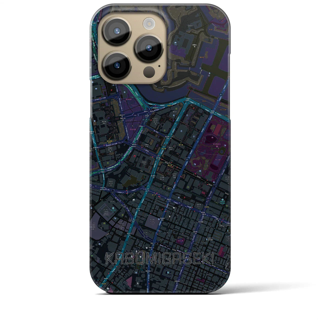 【霞ケ関(東京都)】地図柄iPhoneケース(バックカバータイプ)