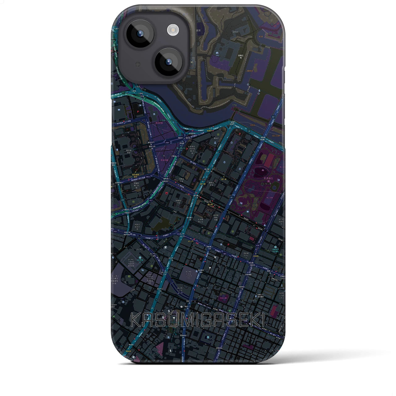 【霞ケ関(東京都)】地図柄iPhoneケース(バックカバータイプ)