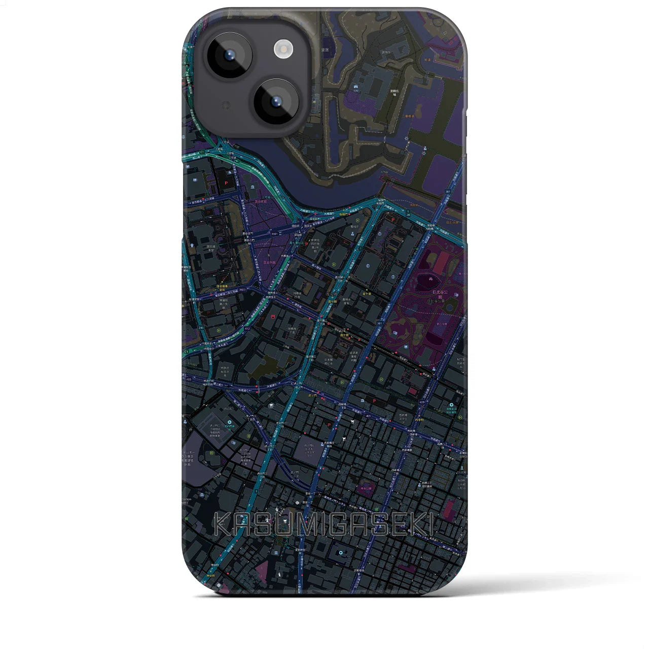 【霞ケ関(東京都)】地図柄iPhoneケース(バックカバータイプ)