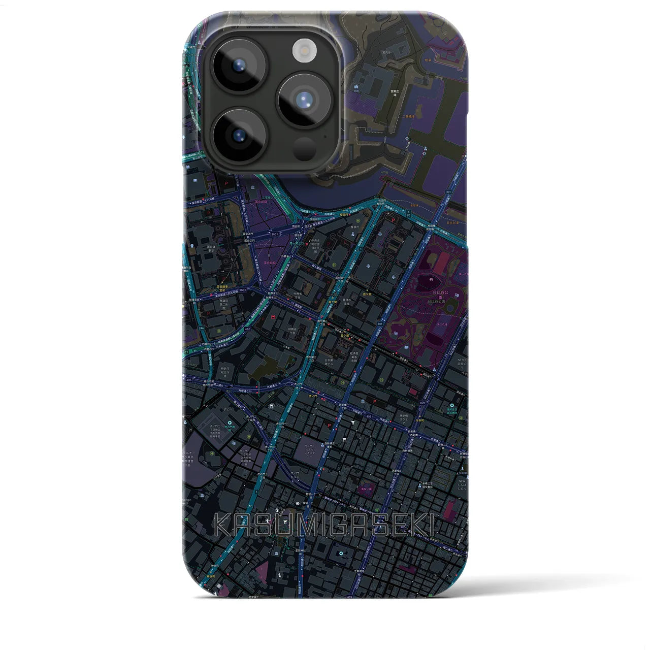 【霞ケ関(東京都)】地図柄iPhoneケース(バックカバータイプ)