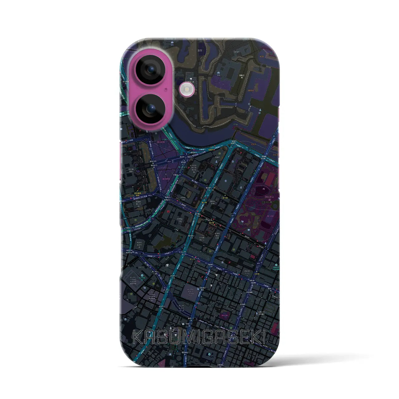 【霞ケ関(東京都)】地図柄iPhoneケース(バックカバータイプ)