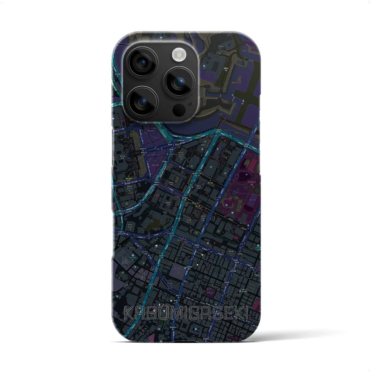 【霞ケ関(東京都)】地図柄iPhoneケース(バックカバータイプ)